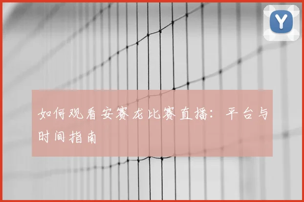 如何观看安赛龙比赛直播：平台与时间指南